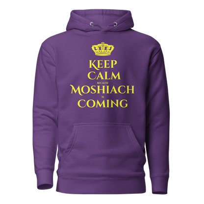 Keep Calm Because Moshiach is Coming Hoodie - Unisex